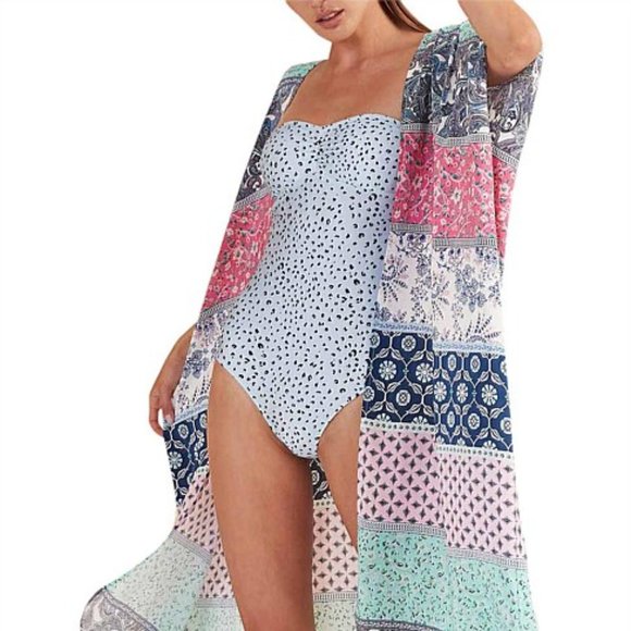 TIGERLILY Noelani Silk Longline Kimono Duster NWT RRP$299 - Picture 4 of 16